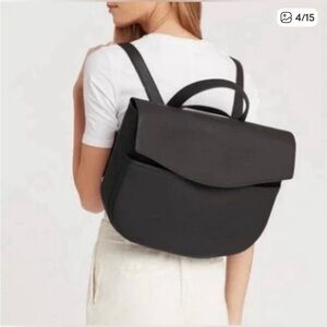 Cuyana Convertible Satchel-15 inch Backpack/Satchel bag in black